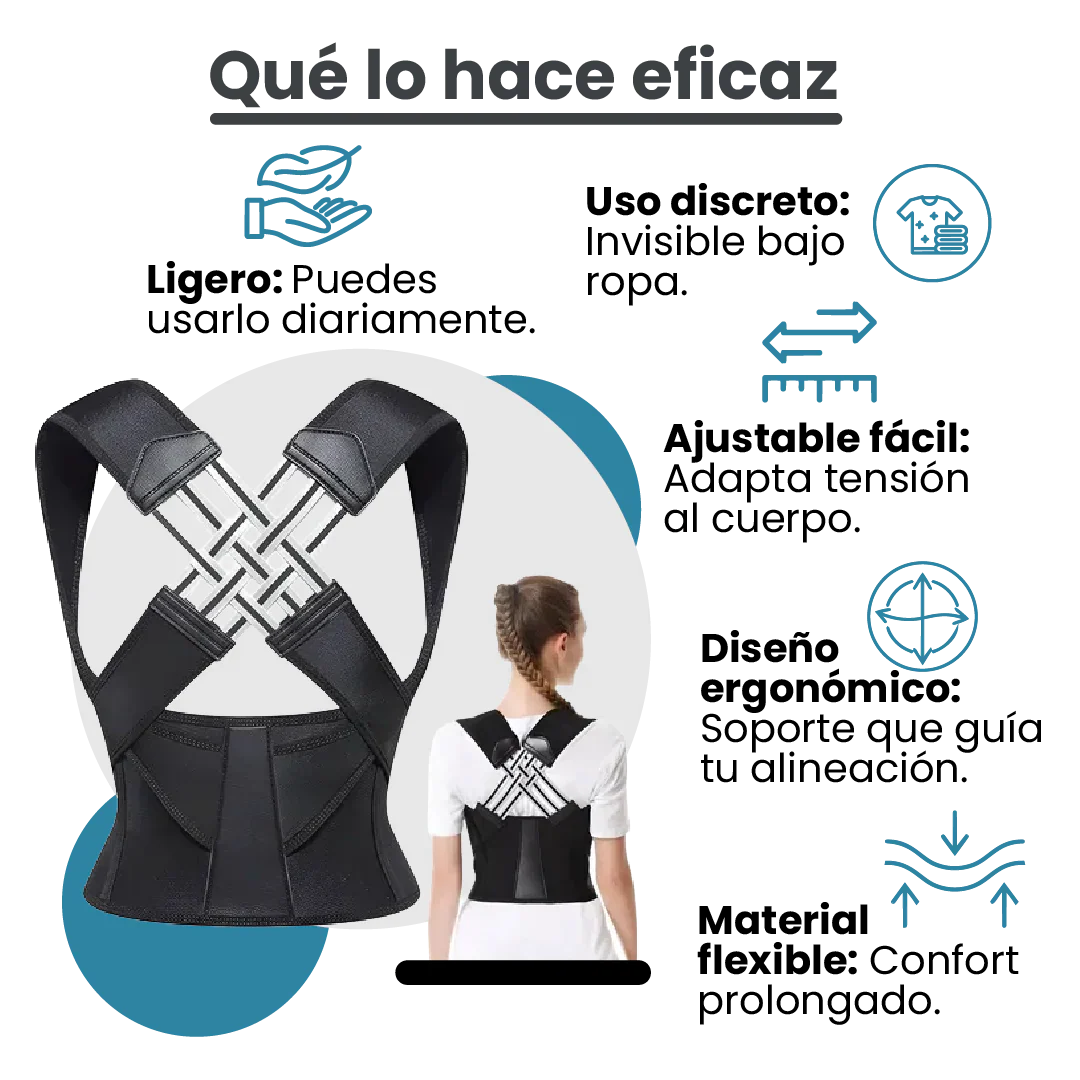 PosturePro™ Corrector de Postura Ergonómico Premium 2026
